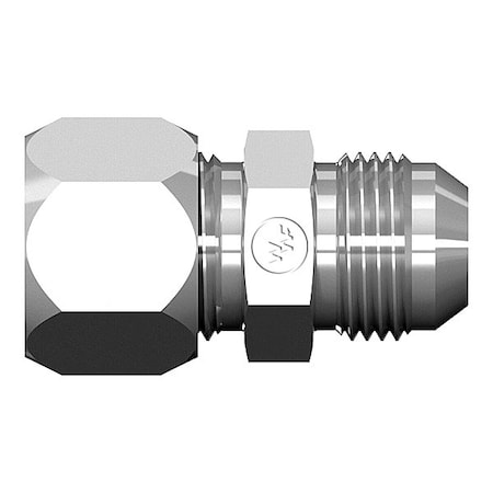 World Wide Fittings Flareless Compression to Male JIC Connector C2402X06X06